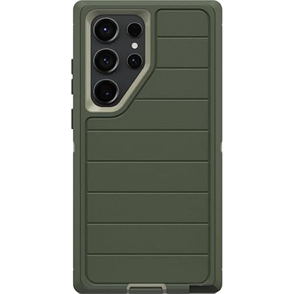 Galaxy S23 Ultra (Only) - Defender Series Case - Lichen The Trek (Green), Rugged & Durable - with Port Protection - Case Only - Microbial Defense Protection - Non-Retail Packaging