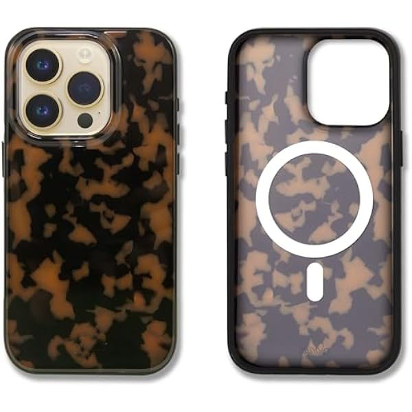 Case for iPhone 15 Pro Max | MagSafe Compatible | 10ft Drop | Tested | Tortoise Shell | Brown Tort