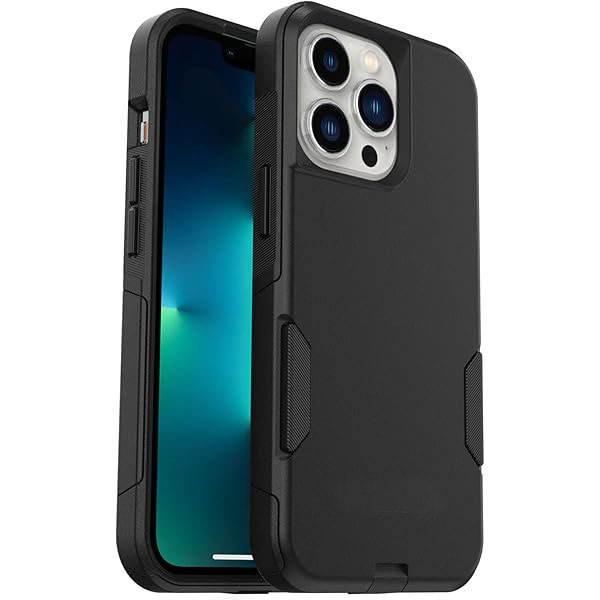 iPhone 13 Pro Commuter Series Case - Black, Slim & Tough | (ONLY) | Pocket-Friendly | with Port Protection