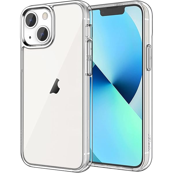 Case for iPhone 13 Mini 5.4-Inch, Non-Yellowing Shockproof Phone Bumper Cover, Anti-Scratch Clear Back (Clear)
