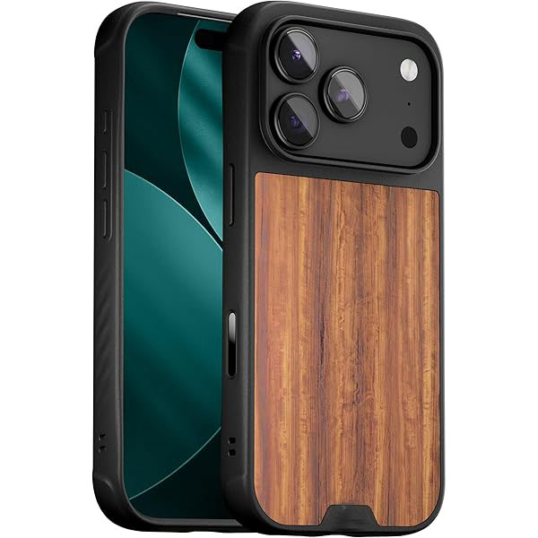 for iPhone 17 Pro Max Case, Compatible with MagSafe - Limitless - Protective Walnut Cover for iPhone 17 Pro Max - Shockproof, Full Camera Protection, Anti-Scratch Back, Brown